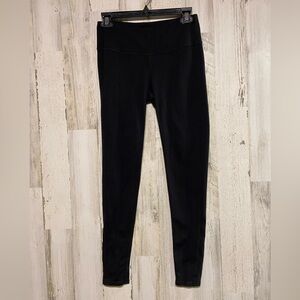 Athleta Black Front Seam Plain Leggings Small